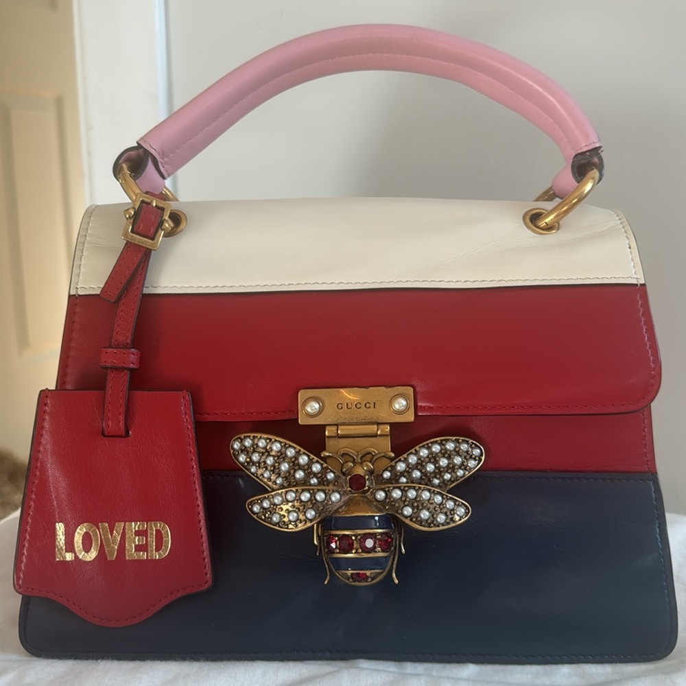 Authentic Gucci Queen Margaret real leather